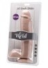Realistyczne wibrujące dildo na przyssawce z pilotem 25,5 cm
